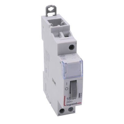Legrand - Télérupteur standard à vis 12 V~- 1P - 250 V~ - 16 A - 1F - 1 module - Réf : 412404
