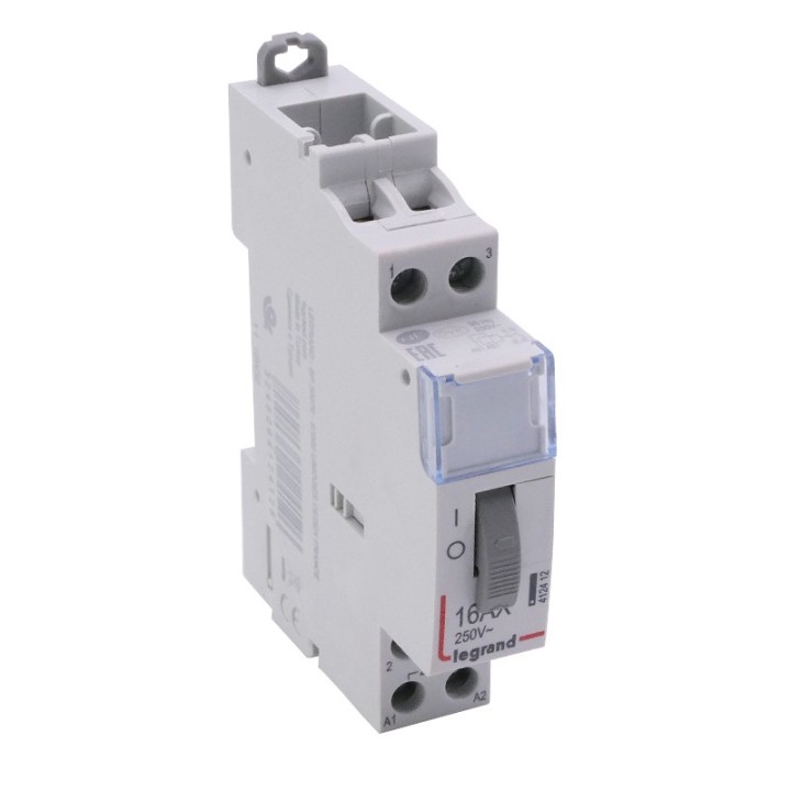 Legrand - Télérupteur standard à vis 230 V~- 2P - 250 V~ - 16 A - 2F - 1 module - Réf : 412412