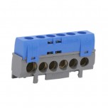 Legrand - Bornier de répartition IP 2X - neutre - 1 connexion 10 à 35 mm² - bleu - L 62 mm - Réf : 004815