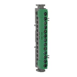 Legrand - Bornier de répartition IP 2X - terre - 1 connexion 6 à 25 mm² - vert - L 113 mm - Réf : 004834