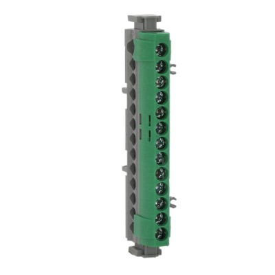 Legrand - Bornier de répartition IP 2X - terre - 1 connexion 6 à 25 mm² - vert - L 113 mm - Réf : 004834