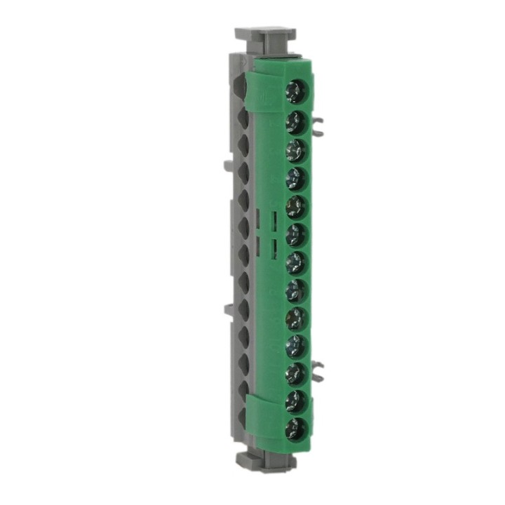 Legrand - Bornier de répartition IP 2X - terre - 1 connexion 6 à 25 mm² - vert - L 113 mm - Réf : 004834
