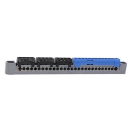 Legrand - Bornier de répartition IP 2X - terre - 3P+N - 1 connex 4à25mm² - vert - L 227 mm - Réf : 404814