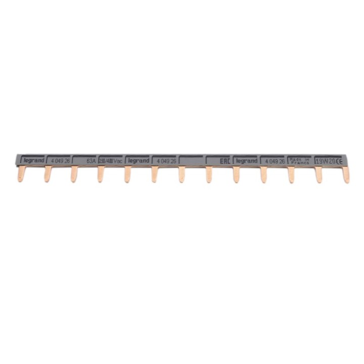 Legrand - Peigne d'alimentation HX³ - 1P - universel Phase OU Neutre - Long. 13 modules - Réf: 404926