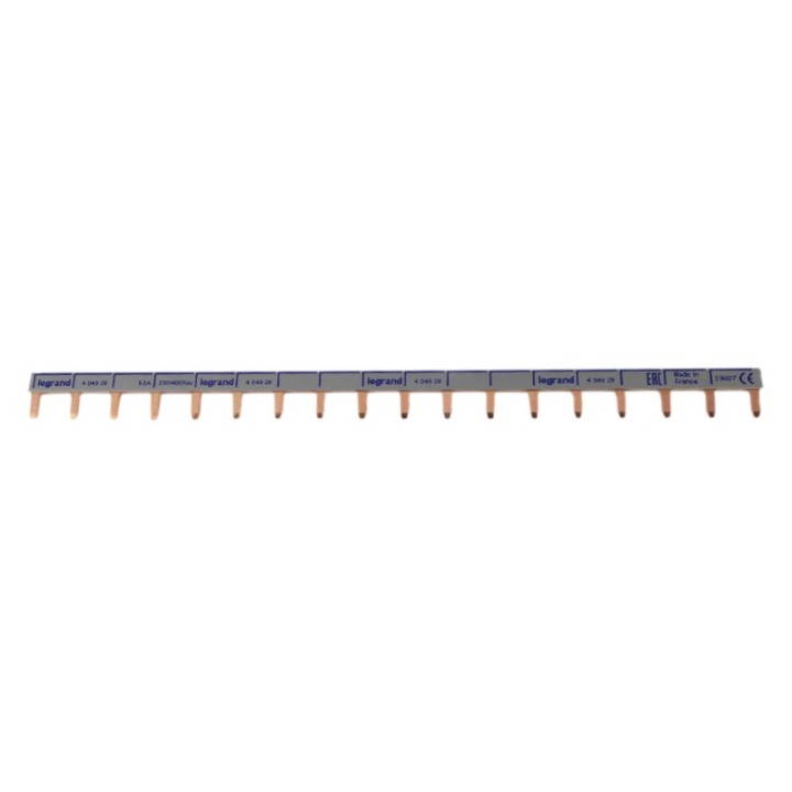 Legrand - Peigne d'alimentation HX³ - 1P - universel Phase OU Neutre - Long. 18 modules - réf: 404928