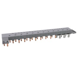 Legrand - Peigne d'alimentation tétrapolaire tête de groupe HX³ horizontal optimisé - longueur 12 modules - Réf : 405201
