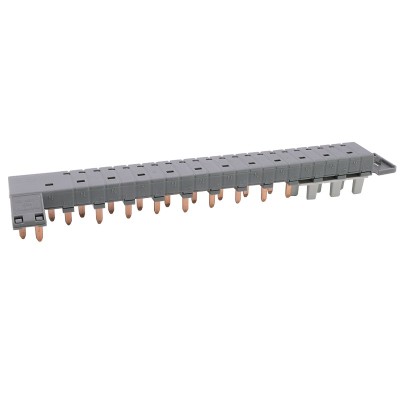 Legrand - Peigne d'alimentation tétrapolaire tête de groupe HX³ horizontal optimisé - longueur 12 modules - Réf : 405201