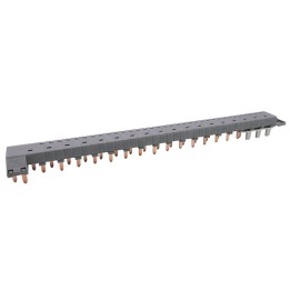 Legrand - Peigne d'alimentation tétrapolaire tête de groupe HX³ horizontal optimisé - longueur 18 modules - Réf : 405202