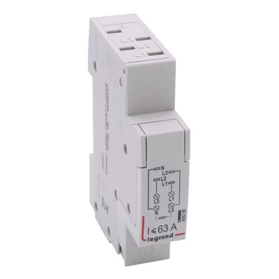 Legrand - Module d'alimentation DX- borne auto -4 P-1 mod - sortie haute auto pour peigne - Réf : 406298