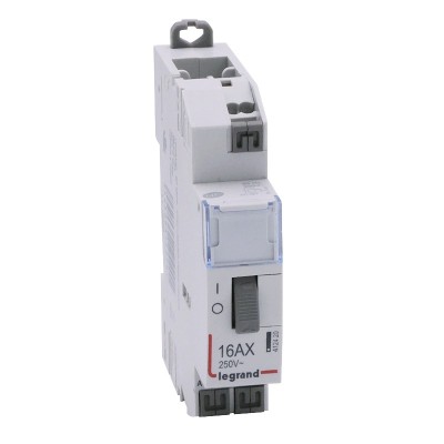 Legrand - Télérupteur standard à bornes auto 230 V~- 1P - 250 V~ - 16 A - 1F - 1 module - Réf : 412420