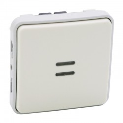 Legrand - Interrupteur ou va-et-vient lumineux Plexo composable IP55 10AX 250V - blanc - Réf : 069613