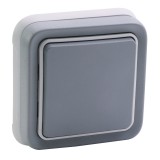 Legrand - Interrupteur ou va-et-vient Plexo complet IP55 encastré 10AX 250V - gris - Réf : 069811