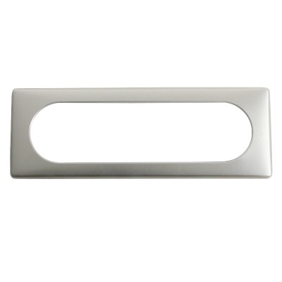 Legrand - Plaque Céliane - Métal - 6/8 modules - Titane - Réf : 068906
