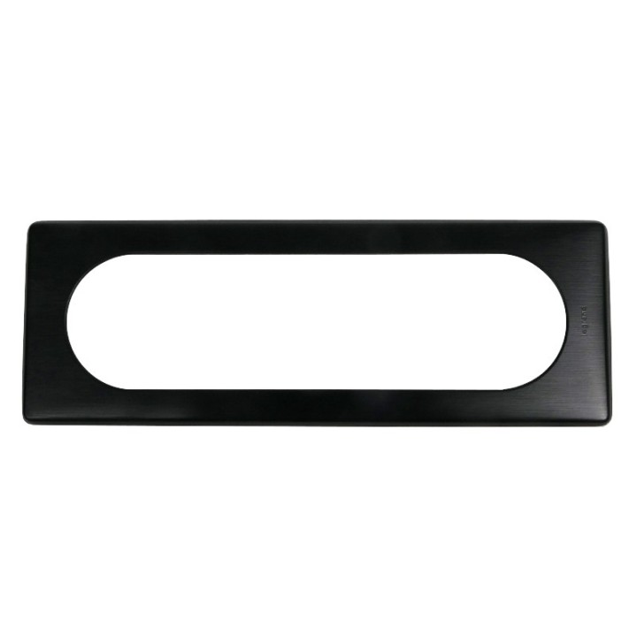 Legrand - Plaque Céliane - Métal - 6/8 modules - Carbone - Réf : 068986