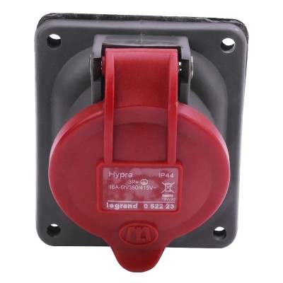 Legrand - Prise fixe Hypra IP44 16A - 380V~ à 415V~ - 3P+T - plastique - Réf : 052223