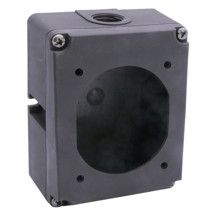 Legrand - Boîtier réversible simple Hypra pour prise 3P+T et 3P+N+T IP44 et IP66/67 - 55 16A - plastique - Réf : 052229