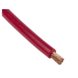 Fil H07  V-K (Souple) 10 mm² - Coupe au mètre - Rouge - Réf : HO7-VK10rouge