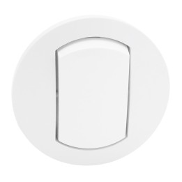Legrand Céliane - Enjoliveur simple - IP 44 - pour réf. 0 670 01/31 - blanc - Réf : 067801