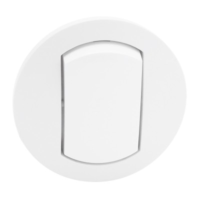 Legrand Céliane - Enjoliveur simple - IP 44 - pour réf. 0 670 01/31 - blanc - Réf : 067801