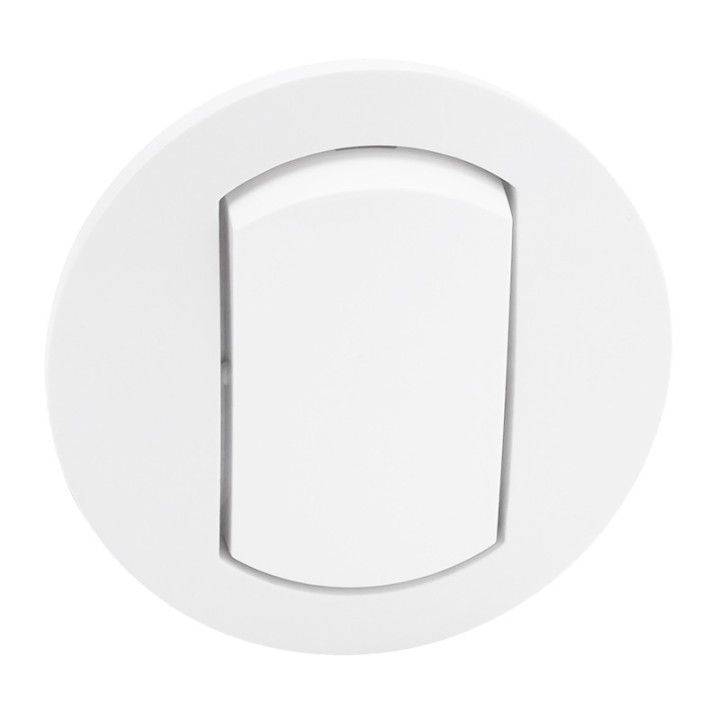 Legrand Céliane - Enjoliveur simple - IP 44 - pour réf. 0 670 01/31 - blanc - Réf : 067801