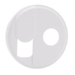 Legrand Céliane - Enjoliveur pour Prise Téléphone RJ45 + TV Simple - Blanc - Réf : 068239