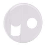 Legrand Céliane - Enjoliveur pour Prise Téléphone RJ45 + TV Simple - Blanc - Réf : 068239