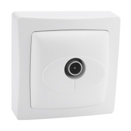 Legrand - Prise télévision simple mâle Appareillage saillie complet - blanc - Réf: 086040