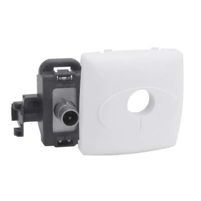 Legrand - Prise télévision simple mâle Appareillage saillie composable - blanc - Réf: 086140