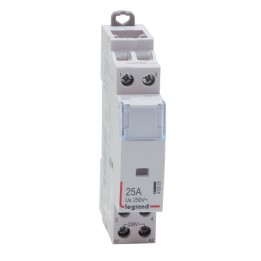 Legrand - Contacteur de puissance bobine 230 V~ - 2P - 250 V~ - 25 A - 2 F - 1 module - Réf : 412523