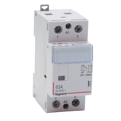 Legrand - Contacteur de puissance CX³ bobine 230V~ sans commande manuelle - 2P 250V~ - 63A - contact 2F - 2 M- Réf : 412527