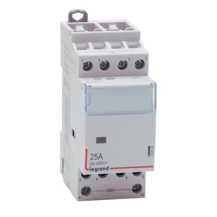 Legrand - Contacteur de puissance bobine 230 V~ - 4P - 400 V~ - 25 A - 4F - 2 modules - Réf : 412535