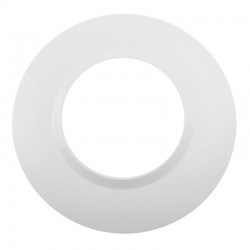 Legrand - Plaque ronde dooxie 1 poste finition blanc - Réf : 600980