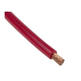 Fil H07  V-K (Souple) 25 mm² - Coupe au mètre - rouge - Réf : HO7-VK25rouge