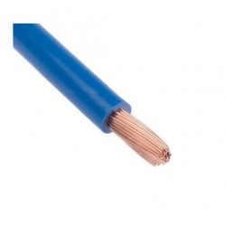 Fil H07 V-K (Souple) 1,5 mm² - Coupe au mètre - Bleu - Réf : 001501