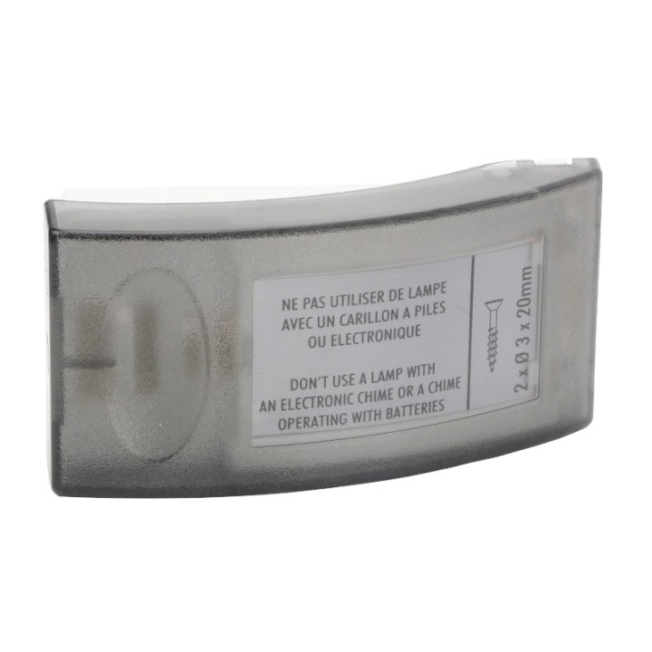 Legrand - Bouton poussoir Salsa - porte-étiquette - IP 30 - IK 06 - Réf : 041645