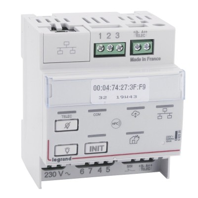 Legrand - Télécommande multifonctions connectée non polarisée IP pour bloc d'éclairage et alarme incendie - Réf : 062520