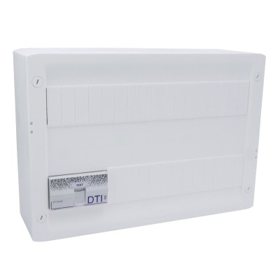 Legrand - Coffret Basique Grade 2 TV DRIVIA 18 - 4 prises RJ45 STP + Répartiteur TV 2 sorties - TV sur RJ Ready - Réf : 418248