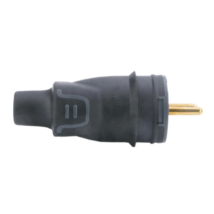 Legrand - Fiche caoutchouc 2P+T antichoc - Réf: 050445