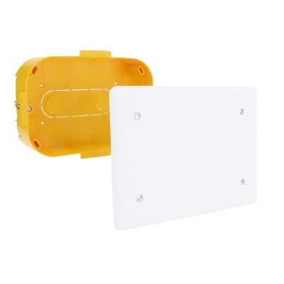 Legrand - Boîte pour dérivation Batibox cloisons sèches 160x105x40mm couvercle 190x135mm - Réf : 089373