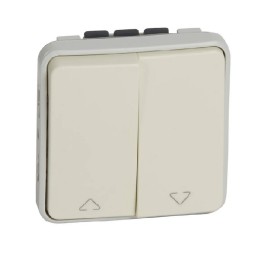 Legrand - Double va-et-vient cde directe moteur/volet roulant Prog Plexo composable blanc - Réf : 069629
