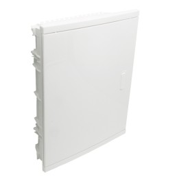 Legrand - Coffret encastré - porte isolante galbée - 2 rangée - 24+4 mod - blanc RAL 9010 - Réf : 001512