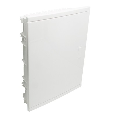Legrand - Coffret encastré - porte isolante galbée - 2 rangée - 24+4 mod - blanc RAL 9010 - Réf : 001512