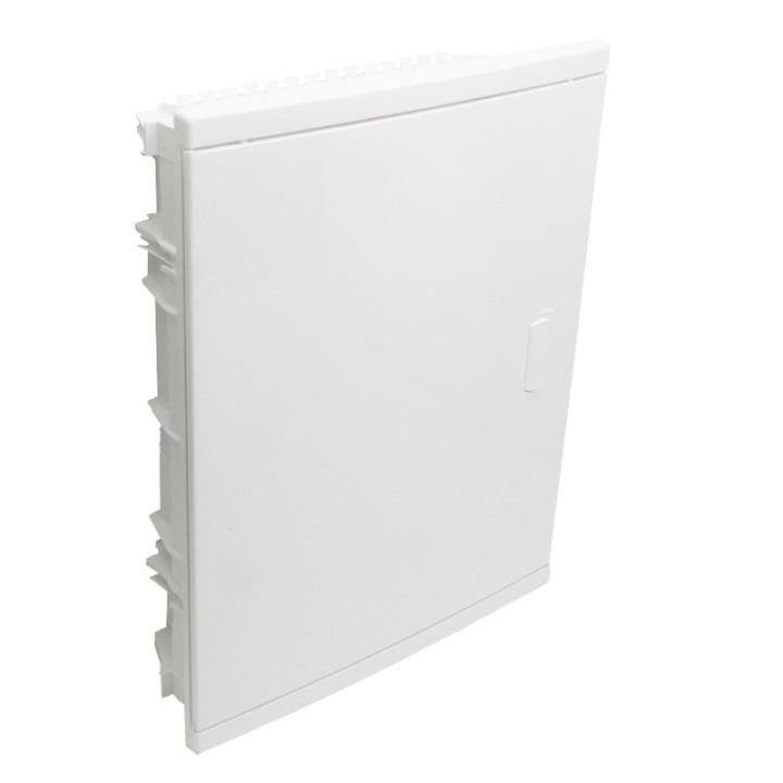Legrand - Coffret encastré - porte isolante galbée - 2 rangée - 24+4 mod - blanc RAL 9010 - Réf : 001512