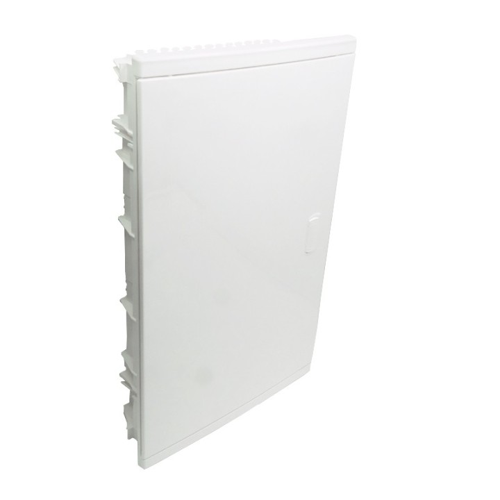 Legrand - Coffret encastré - porte isolante galbée - 3 rangée - 36+6 mod - blanc RAL 9010 - Réf : 001513
