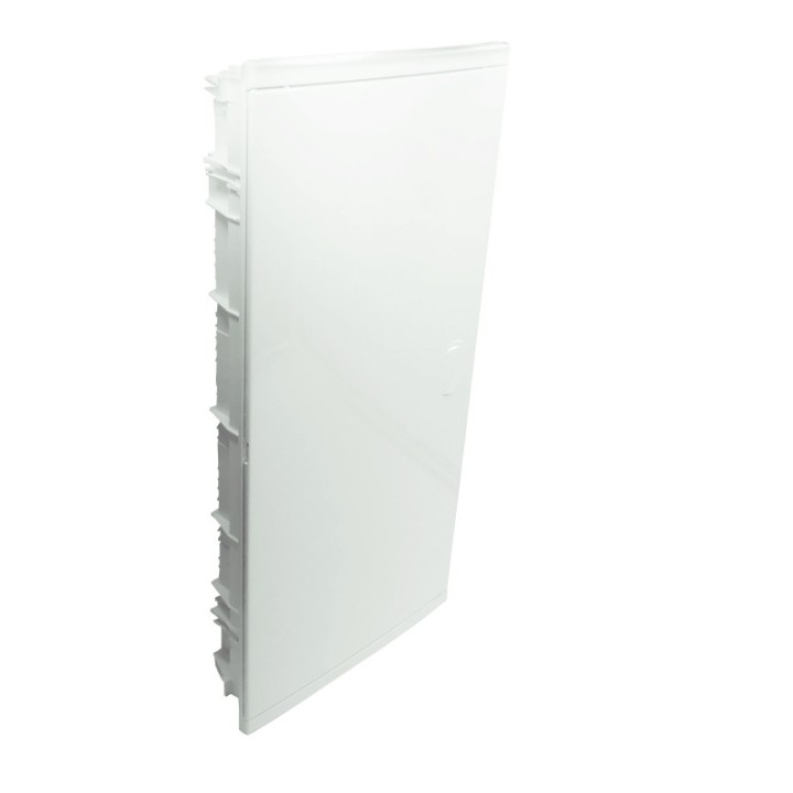  Legrand - Coffret encastré - porte isolante galbée - 4 rangée - 48+8 mod - blanc RAL 9010 - Réf : 001514