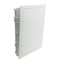 Legrand - Coffret encastré - porte métal extra plate - 2 rangée - 24+4 mod-blanc RAL 9010 - Réf : 001532