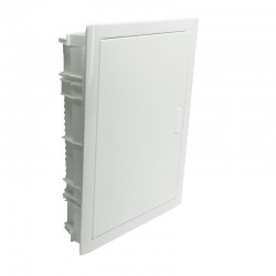 Legrand - Coffret encastré - porte métal extra plate - 2 rangée - 24+4 mod-blanc RAL 9010 - Réf : 001532