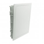 Legrand - Coffret encastré - porte métal extra plate - 2 rangée - 24+4 mod-blanc RAL 9010 - Réf : 001532