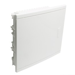 Legrand - Coffret encastré - porte isolante galbée - 1 rangée - 12+2 mod - blanc RAL 9010 - Réf: 001511
