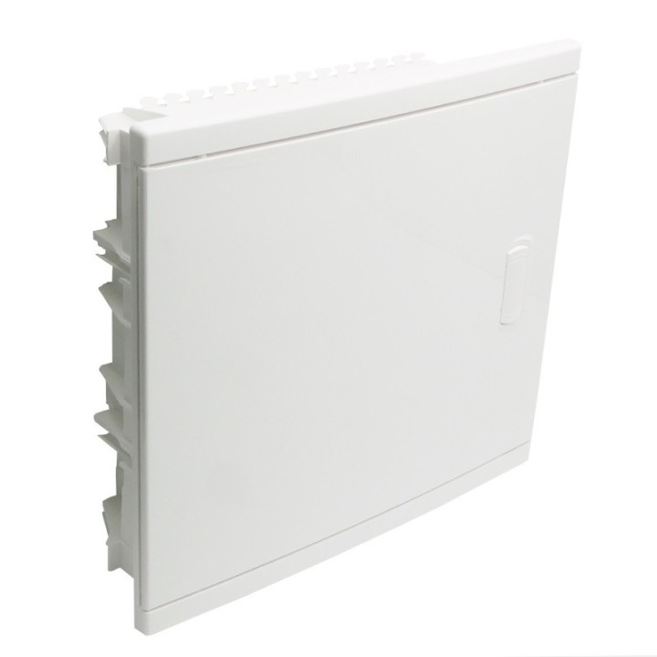 Legrand - Coffret encastré - porte isolante galbée - 1 rangée - 12+2 mod - blanc RAL 9010 - Réf: 001511